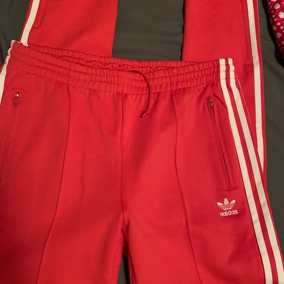 Hot pink adidas track pants - Picture 1 of 1